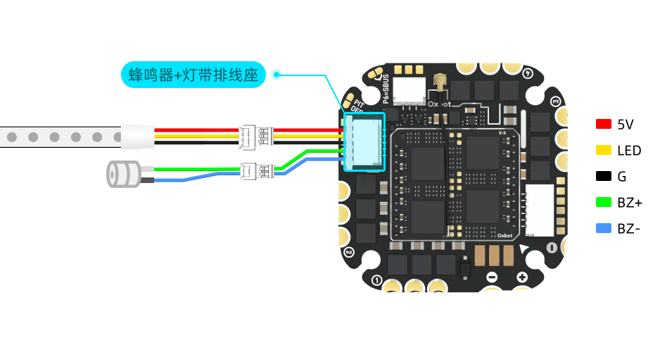 LED and Buzzer Wiring