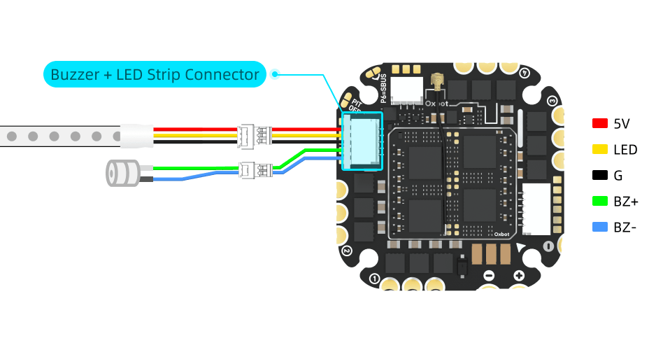 LED and Buzzer Wiring